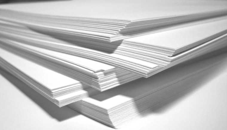 Плотность и толщина бумаги